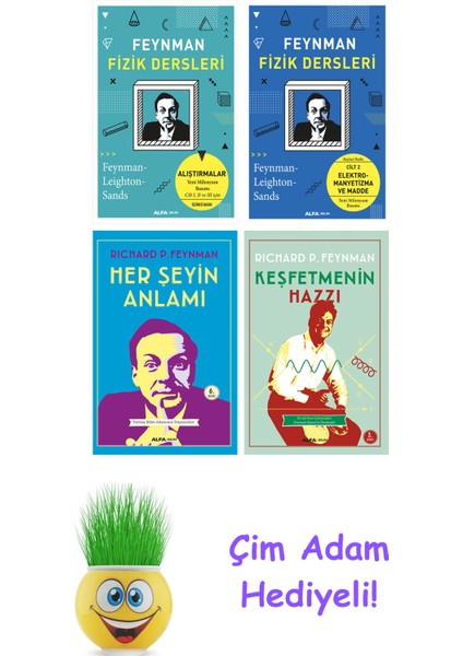 Richard P. Feynman 4 Kitap Seti + Çim Adam Hediye