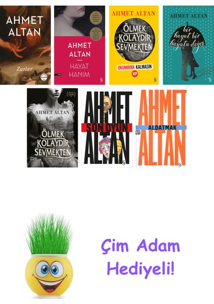Ahmet Altan 7 Kitap Seti + Çim Adam Hediye