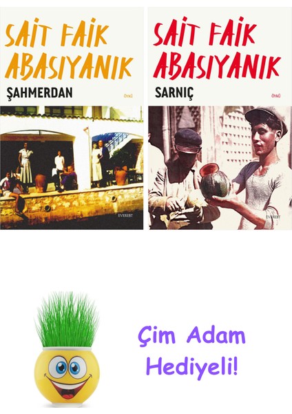 Sait Faik Abasıyanık 2 Kitap Seti + Çim Adam Hediye