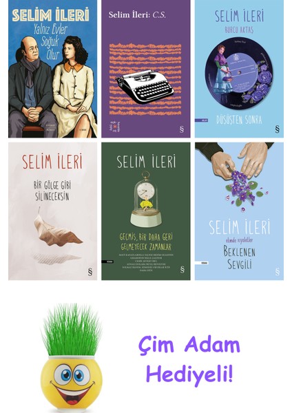Selim Ileri 6 Kitap Seti + Çim Adam Hediye