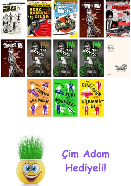Murat Menteş 13 Kitap Seti + Çim Adam Hediye