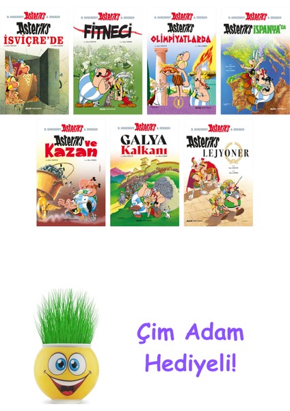Rene Goscinny 7 Kitap Seti + Çim Adam Hediye