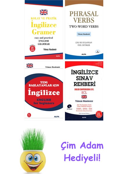 Yılmaz Hasdemir 4 Kitap Seti + Çim Adam Hediye