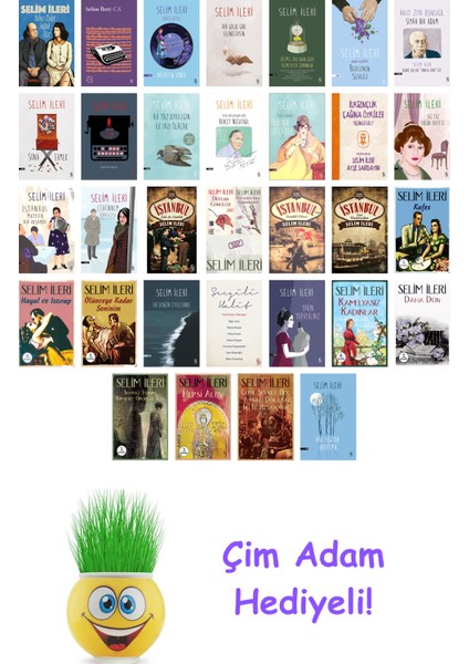 Selim Ileri 32 Kitap Seti + Çim Adam Hediye