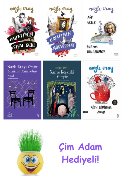 Nazlı Eray 6 Kitap Seti + Çim Adam Hediye