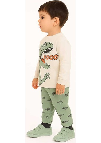 Yeşil Dinozor 1-3 Yaş Çocuk Alt Üst Takım fiyatları