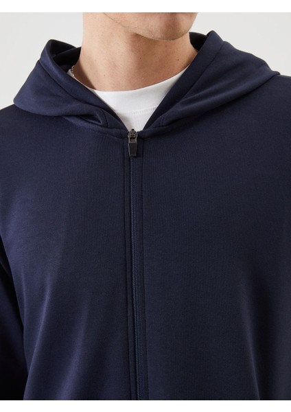 Yeni Sezon Kapüşonlu Uzun Kollu Erkek Fermuarlı Sweatshirt modelleri