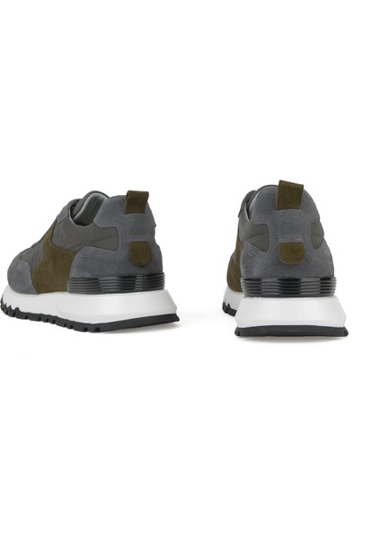, Erkek Hakiki Deri Sneaker 153983Z2600 Gri modelleri