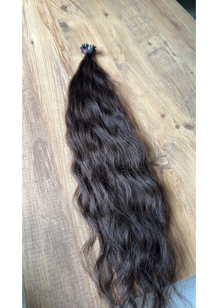 Doğal Saç 50 Adet 70 cm Saç 0.6 Grm Gerçek Saç
