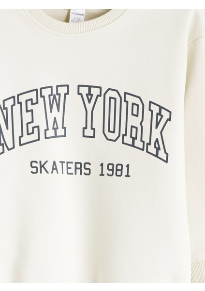 Yeni Sezon Yazı Baskılı Erkek Çocuk Sweatshirt modelleri