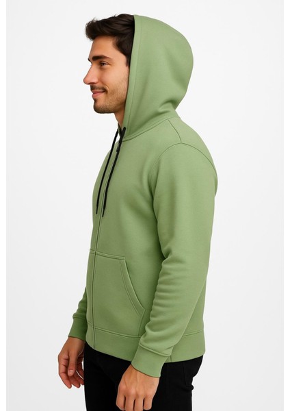 Erkek Fermuarlı Kapüşonlu SWEATSHIRT-W590 fiyatları
