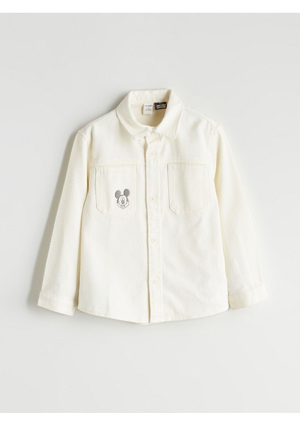 Yeni Sezon Mickey Mouse Baskılı Erkek Çocuk Gömlek fırsatları
