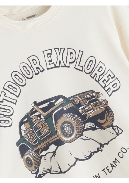 Yeni Sezon Araba Baskılı Erkek Çocuk Sweatshirt modelleri