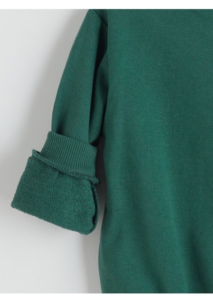 Yeni Sezon Bisiklet Yaka Baskılı Erkek Çocuk Sweatshirt 2'li indirimleri