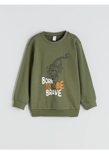 Yeni Sezon Bisiklet Yaka Erkek Çocuk Sweatshirt