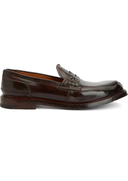 King Brass Kahverengi Erkek Deri Loafer