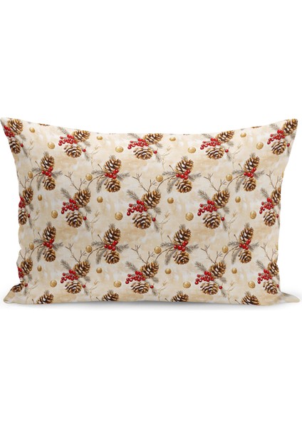 Yılbaşı Serisi Çift Tarafı Dijital Baskılı Kırlent Kılıfı (Christmas Noel Cushion Cover)