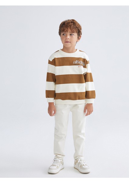 Yeni Sezon Bisiklet Yaka Baskılı Erkek Çocuk Sweatshirt fiyatları
