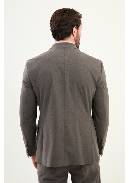 Düz Slim Fit Geniş Yaka Kruvaze Erkek Takım Elbise indirimleri