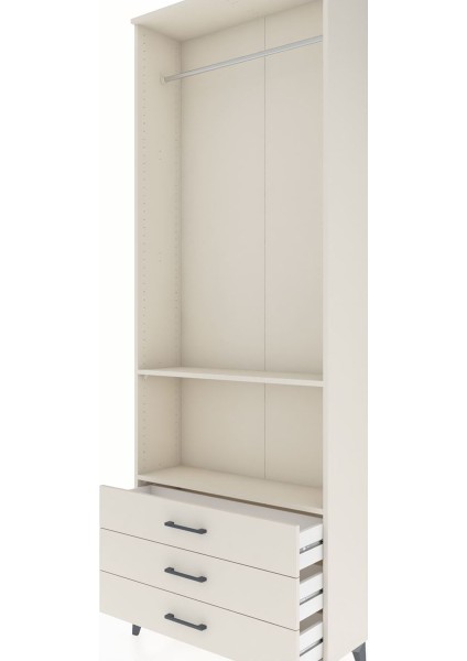 Arges Dolap 2 Raflı 3 Çekmeceli Tek Askılı 88X30X243 Aytaşı-Aytaşı indirimleri