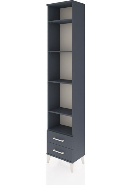 Arges Dolap 5 Raflı 2 Çekmeceli 44X30X221 Antrasit-Antrasit modelleri