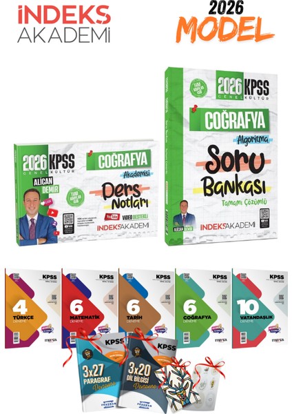 2026 Kpss Gygk Coğrafya Soru Bankası - Ders Notları Seti ve 5li Branş Deneme Seti