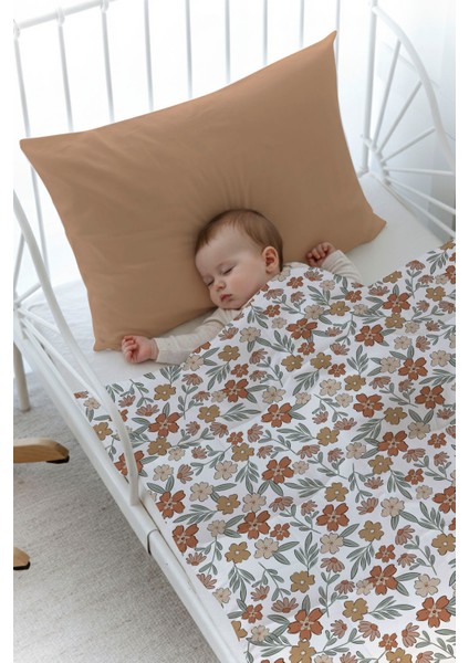 Organik Baskılı Bebek (100X150 Cm) Yorgan Seti - Iconic Serisi - Vintage Flower fiyatları