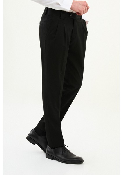 Düz Slim Fit Pileli Erkek Pantolon modelleri