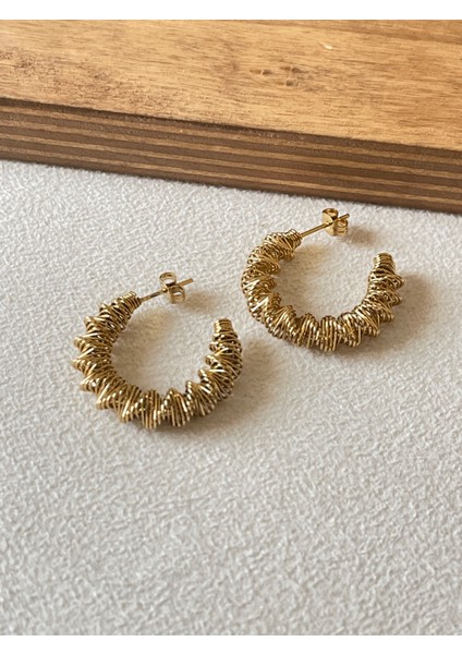 316 L Cerrahi Çelik Özel Tasarım Çelik Halka Küpe