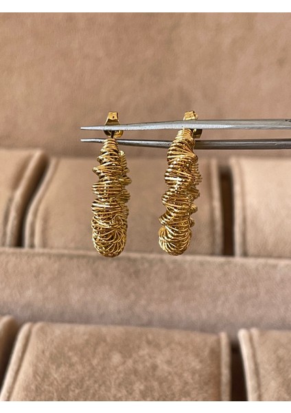 316 L Cerrahi Çelik Özel Tasarım Çelik Halka Küpe modelleri