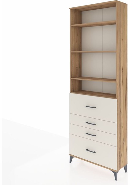 Arges Dolap 4 Raflı 4 Çekmeceli 88X30X243 Çam-Aytaşı modelleri