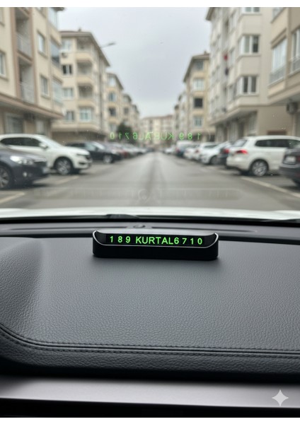 Araç Park Numaratör Numaratik Parktel Numaralık Park Tel Fosforlu