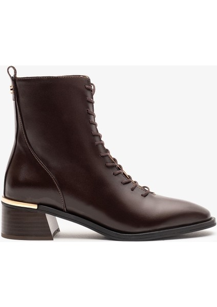 Tilda Kahverengi Deri Kadın Bot