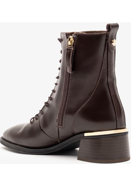 Tilda Kahverengi Deri Kadın Bot modelleri