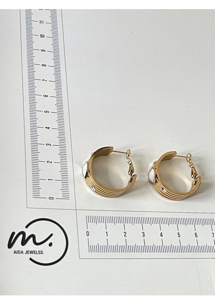316 L Cerrahi Çelik Sedef Taşlı Halka Çelik Küpe fiyatları