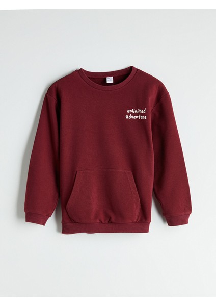 Yeni Sezon Bisiklet Yaka Erkek Çocuk Sweatshirt
