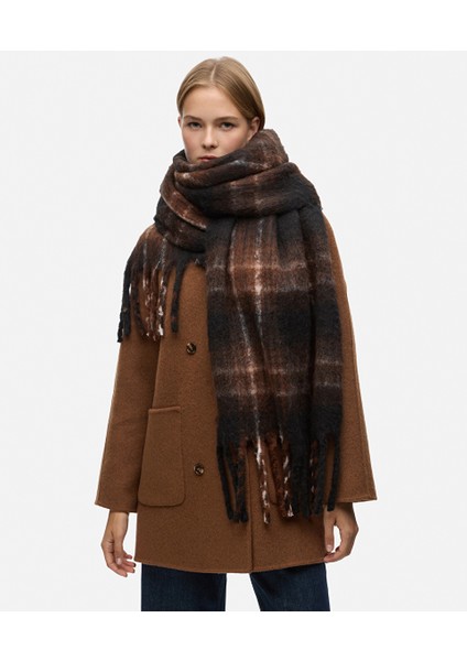 Püsküllü Ekose Desen Atkı IW6250067020074 fiyatları