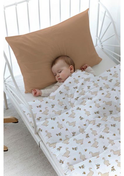 Organik Baskılı Bebek (100X150 Cm) Yorgan Seti - Iconic Serisi - Vintage Goose fiyatları