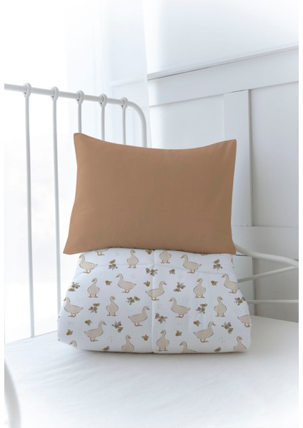 Organik Baskılı Bebek (100X150 Cm) Yorgan Seti - Iconic Serisi - Vintage Goose modelleri