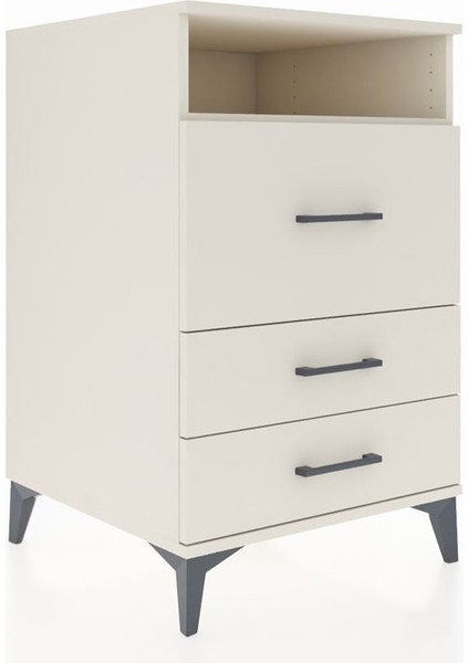 Kronos Komodin Tek Raflı 3 Çekmeceli 60X59X96 Aytaşı-Aytaşı fiyatları