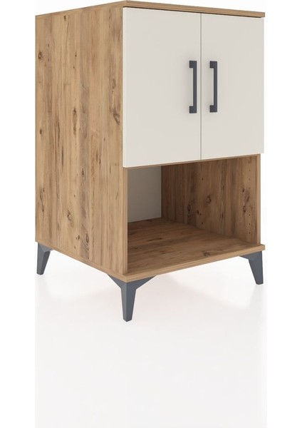 Kronos Komodin 2 Raflı 2 Kapaklı 60X59X96 Çam-Aytaşı fiyatları