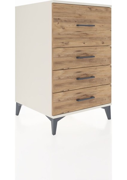 Kronos Komodin 4 Çekmeceli 60X59X96 Aytaşı-Çam fiyatları