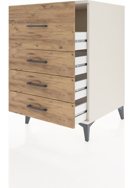 Kronos Komodin 4 Çekmeceli 60X59X96 Aytaşı-Çam fırsatları