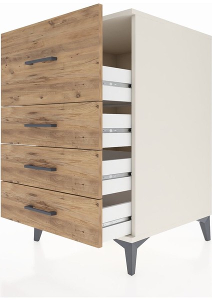 Kronos Komodin 4 Çekmeceli 60X59X96 Aytaşı-Çam indirimleri