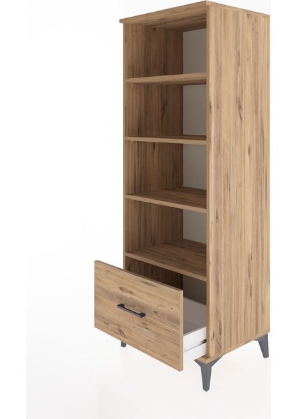 Hyperion Dolap 4 Raflı Tek Çekmeceli 60X44X163 Çam-Çam fırsatları