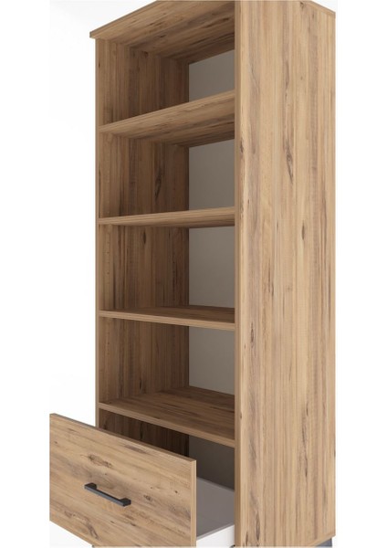 Hyperion Dolap 4 Raflı Tek Çekmeceli 60X44X163 Çam-Çam indirimleri