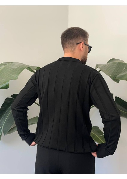 Bayaygun 6560 Fitilli Düğmeli Yaka Kazak_siyah fırsatları