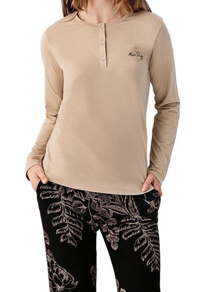 Kadın Vizon Battal Beden Pijama Takımı 3439-X fiyatları