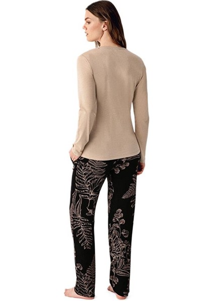 Kadın Vizon Battal Beden Pijama Takımı 3439-X modelleri