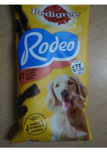 Rodeo Biftekli Köpek Ödül Çubuğu (7li) 123GR(STT.04/2025) - Petshopundan fırsatları